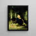Mademoiselle de Mosselmann Riding in the Bois de Boulogne Paris - Alfred de Dreux — framed artwork on a wall