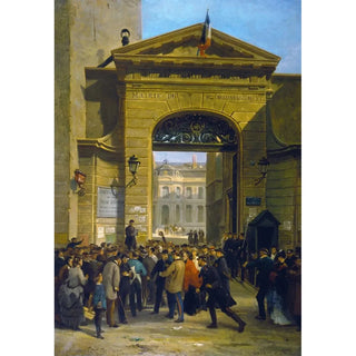Alfred Decaen - Lecture dune dpche la Mairie du IXme arrondissement 6 rue Drouot 19 janvier 1871.webp