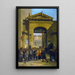 Lezing van een telegram bij het stadhuis van het IXe arrondissement 6 rue Drouot 19 januari 1871 - Alfred Decaen — ingelijst kunstwerk aan de muur