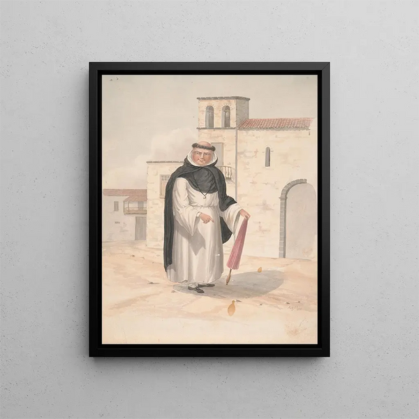 Dominican Brother Painting - Alfred Diston — framed artwork on a wall