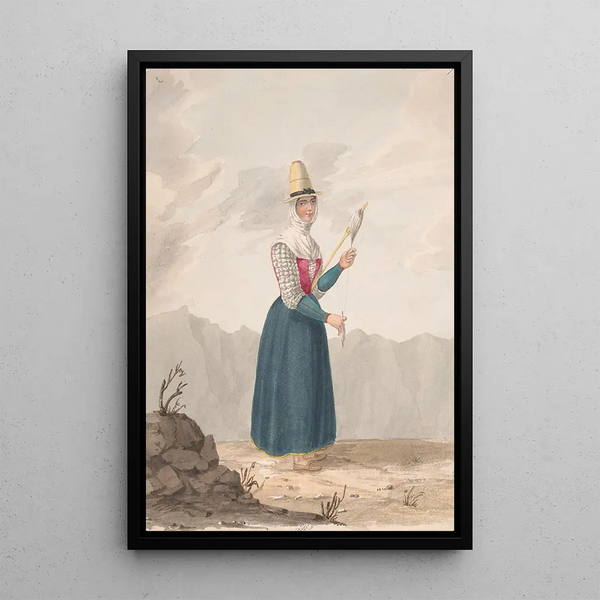 Reproductie van het schilderij Meisje van IJzer - Alfred Diston