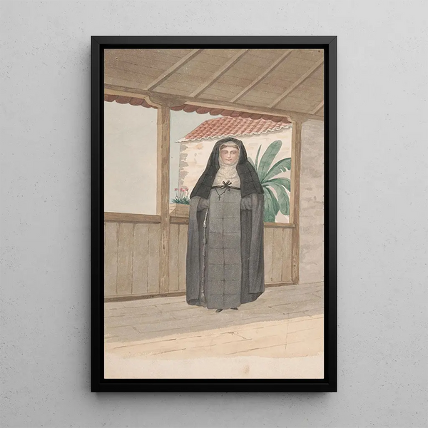 Reproductie van het schilderij Religieus schilderij van de orde van Sainte-Claire - Alfred Diston