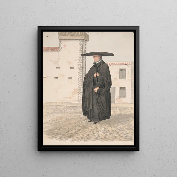 Parish priest painting - Alfred Diston — framed artwork on a wall