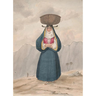 Alfred Diston - Peasant woman with basket on her head La Palma.webp