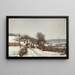 Een dorp in de winter - Alfred Garcement — ingelijst kunstwerk aan de muur