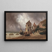 Terug naar huis voor de storm - Alfred Godchaux — ingelijst kunstwerk aan de muur