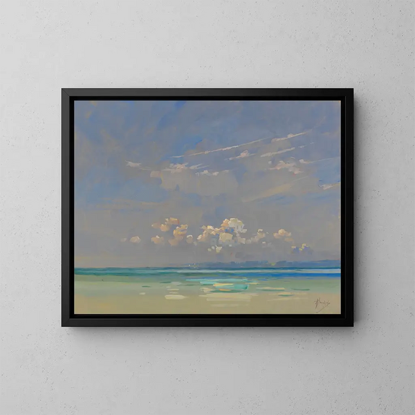 Chiemsee - Alfred Haushofer — ingelijst kunstwerk aan de muur