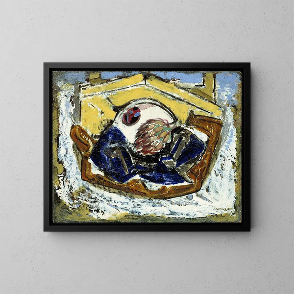 Still life with artichoke II - Alfred Henry Maurer — framed artwork on a wall