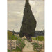 Reproductie van het schilderij Allée de cypres - Alfred Lesbros