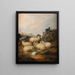 a flock of sheep in the Scottish Highlands - Alfred Morris — framed artwork on a wall