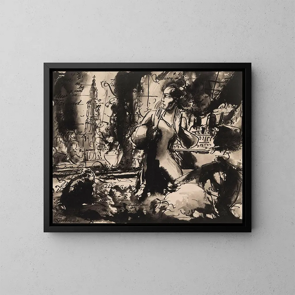 Apparition - Alfred Ost — framed artwork on a wall