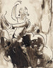 Dansend vrouwelijk schilderij - Alfred Ost — weergave van het kunstwerk