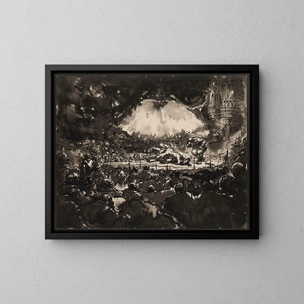The Sportpaleis in Antwerp - Alfred Ost — framed artwork on a wall