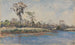 Een beekje in Wilmington, NC - Alfred Parsons — weergave van het kunstwerk