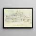 Kasteel Runkel - Alfred Schnaars — ingelijst kunstwerk aan de muur