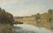 Landschap van Bougival - Alfred Sisley — weergave van het kunstwerk
