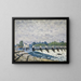Weir de Molesey à Hampton Court - Alfred Sisley — ingelijst kunstwerk aan de muur