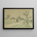 Route de Fontainebleau - Alfred Sisley — ingelijst kunstwerk aan de muur