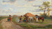Ontmoeting op de landweg - Alfred Steinacker — weergave van het kunstwerk