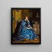 Een hertogin in een blauwe jurk - Alfred Stevens — ingelijst kunstwerk aan de muur
