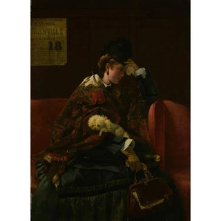 Alfred Stevens - At the Railway Station.webp