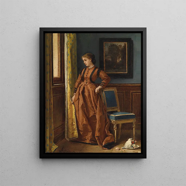 Déjà - Alfred Stevens — ingelijst kunstwerk aan de muur