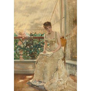 Alfred Stevens - La Femme Et Lamour Lamour Qui Vient.webp