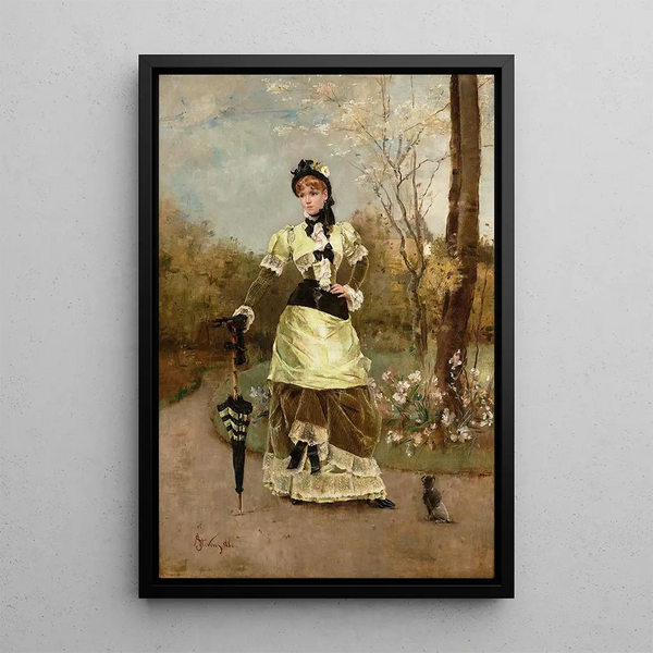 Reproductie van het schilderij La Parisienne - Alfred Stevens