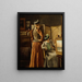 Kijken naar een schilderij - Alfred Stevens — ingelijst kunstwerk aan de muur