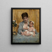 Moeder en kind - Alfred Stevens — ingelijst kunstwerk aan de muur