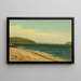 Strand en baai met zeilboten - Alfred Thompson Bricher — ingelijst kunstwerk aan de muur