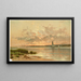 Zonsondergang Shinnecock Bay - Alfred Thompson Bricher — ingelijst kunstwerk aan de muur