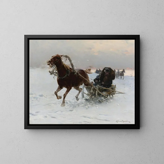 Alfred Von WieruszKowalski - Sledding Caravan.webp