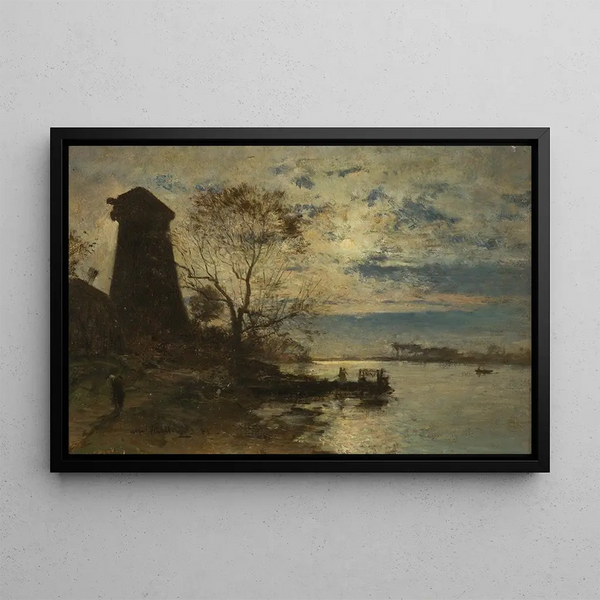 The Shore - Alfred Wahlberg — framed artwork on a wall