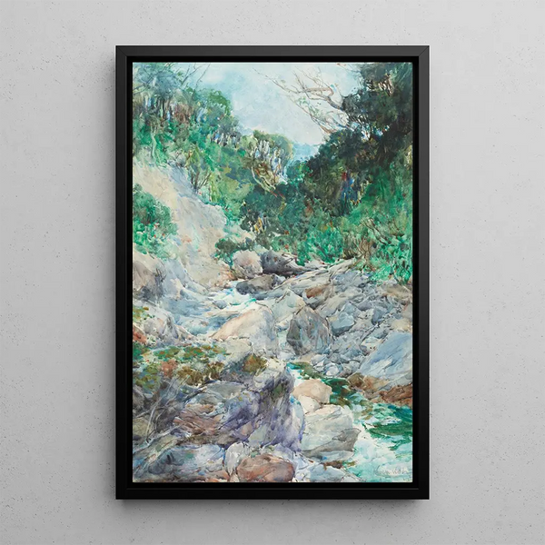 Alfred Walsh - An alpine stream Otira.webp