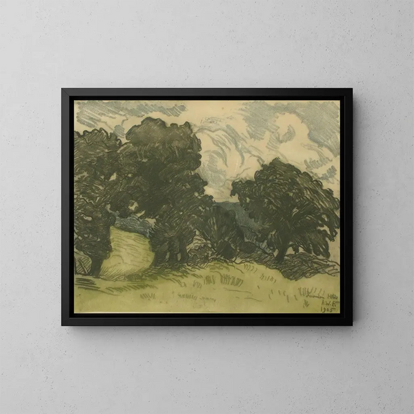 La colline de Laindon II - Alfred William Finch — framed artwork on a wall