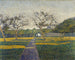 Boomgaard in La Louvière - Alfred William Finch — weergave van het kunstwerk