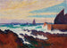 Jetée de Rosehearty Roseheartyn aallonmurtaja - Alfred William Finch — weergave van het kunstwerk