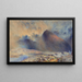 De berg Snowdon door de wolken die verdwijnen - Alfred William Hunt — ingelijst kunstwerk aan de muur