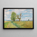 Landschapschilderij met lente, beekje - Alfred Zoff — ingelijst kunstwerk aan de muur