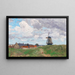 Een windmolen in Flessinge - Alfred Zoff — ingelijst kunstwerk aan de muur