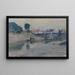 Maanopkomend op Nieuport - Alfred Zoff — ingelijst kunstwerk aan de muur