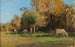 Koeien Grazend in de buurt van Langenpreising - Alfred Zoff — weergave van het kunstwerk
