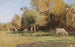 Zomerse landschap met koeien - Alfred Zoff — weergave van het kunstwerk