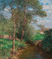 Sunny Stream Landscape Painting - Alfred Zoff — artwork view