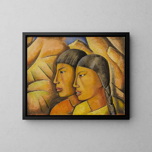 Lovers - Alfredo Ramos Martínez — framed artwork on a wall