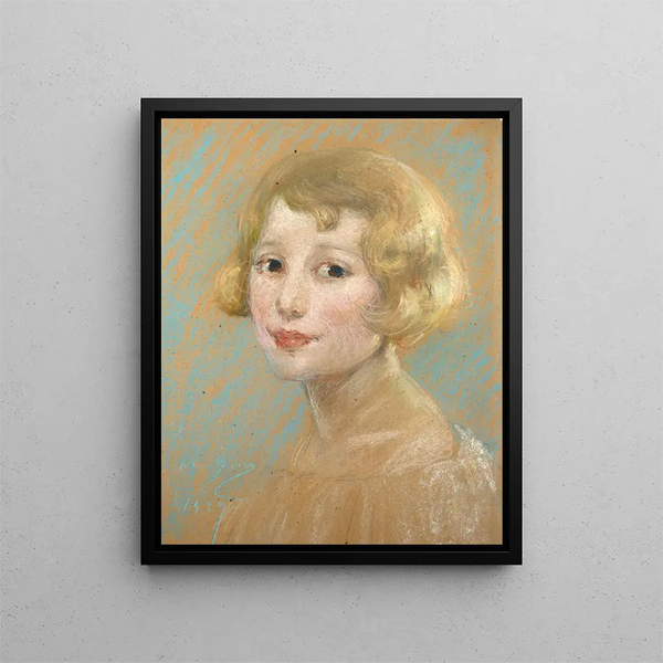 Blond meisje - Alice Pike Barney — ingelijst kunstwerk aan de muur