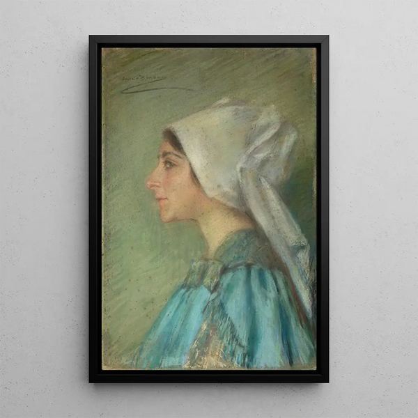 Reproductie van het schilderij Bonnet breton - Alice Pike Barney