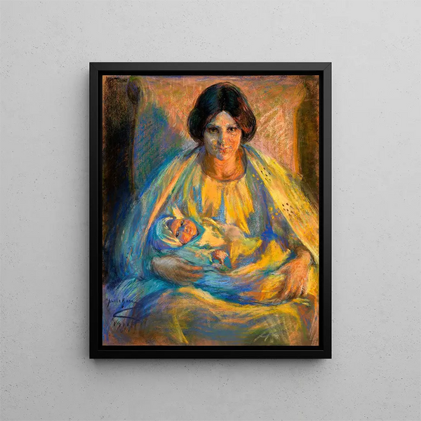 door Lamplight - Alice Pike Barney — ingelijst kunstwerk aan de muur
