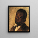 Tête d'un garçon noir - Alice Pike Barney — ingelijst kunstwerk aan de muur